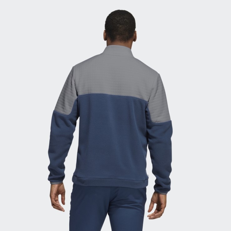 Sudadera Repelente Al Agua 1/4 Zip Gris Adidas