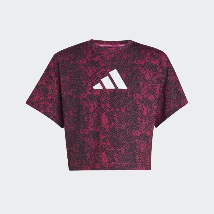 Camiseta Fucsia Aeroready Animal Print Adidas