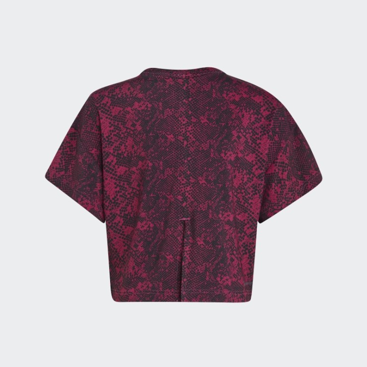 Camiseta Fucsia Aeroready Animal Print Adidas