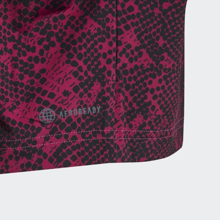 Camiseta Fucsia Aeroready Animal Print Adidas