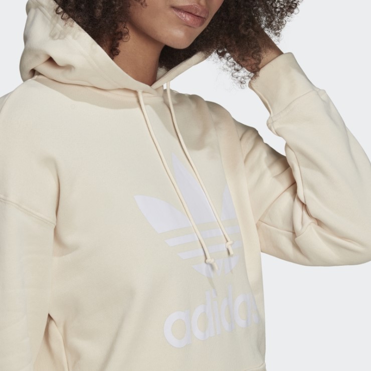 Sudadera Adidas Adicolor Trefoil Blanco