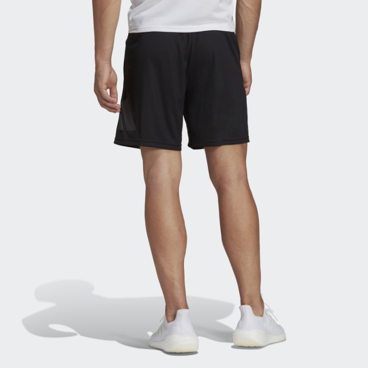 Shorts De Entrenamiento Negros Con Logo Adidas Train Essentials