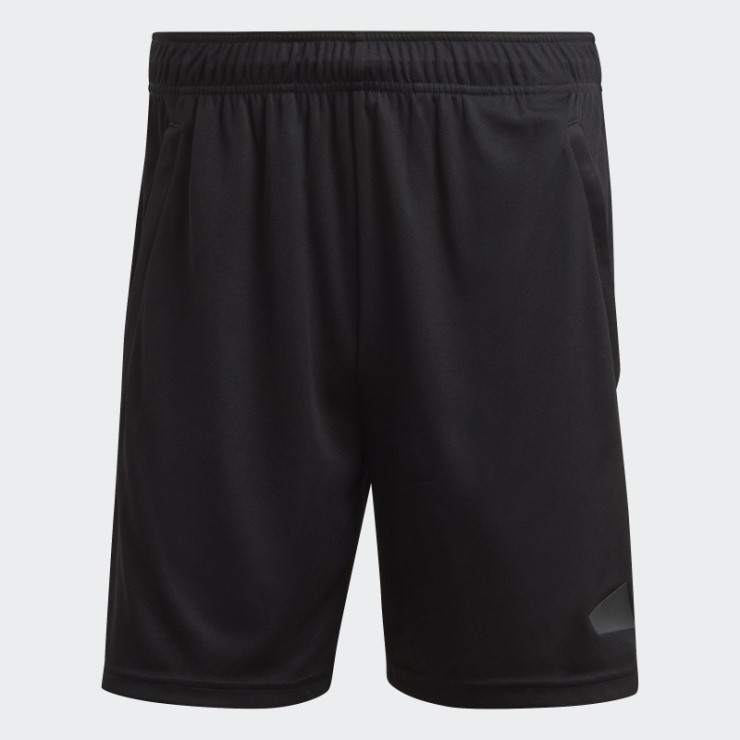 Shorts De Entrenamiento Negros Con Logo Adidas Train Essentials