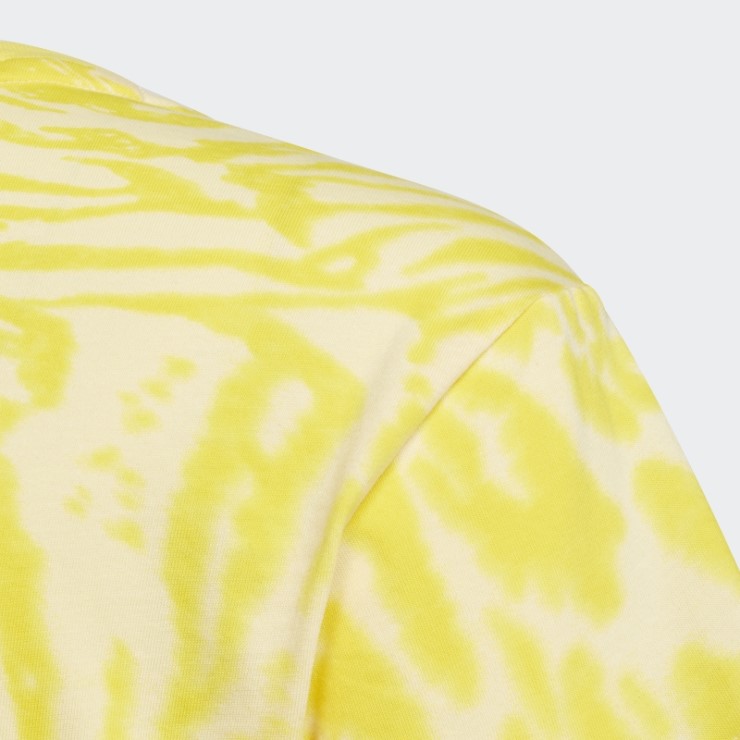 Camiseta Regular De Algodón Con Estampado Animal Híbrido De Iconos Del Futuro Adidas Amarillo