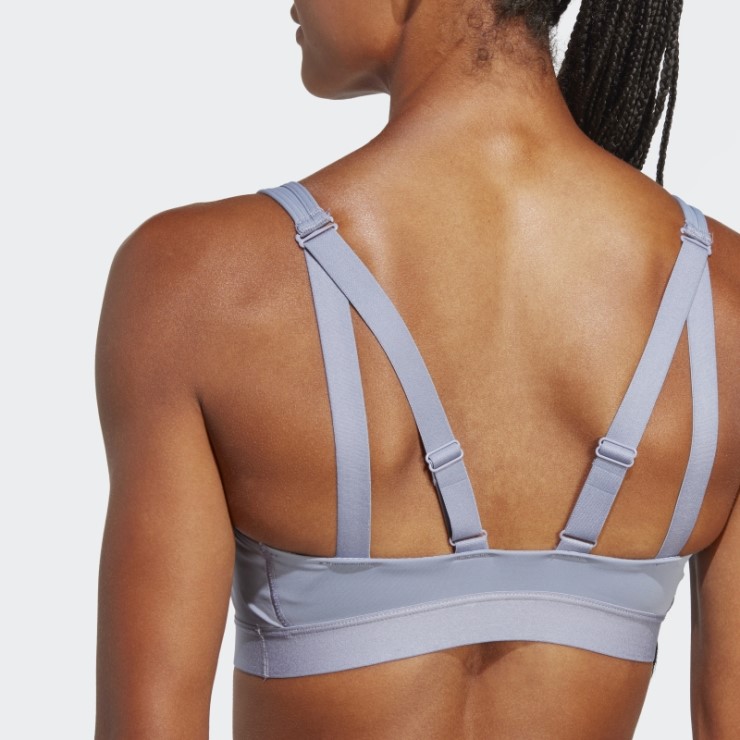 Sujetador Deportivo De Alta Sujeción Adidas Tlrd Move Plateado Violeta