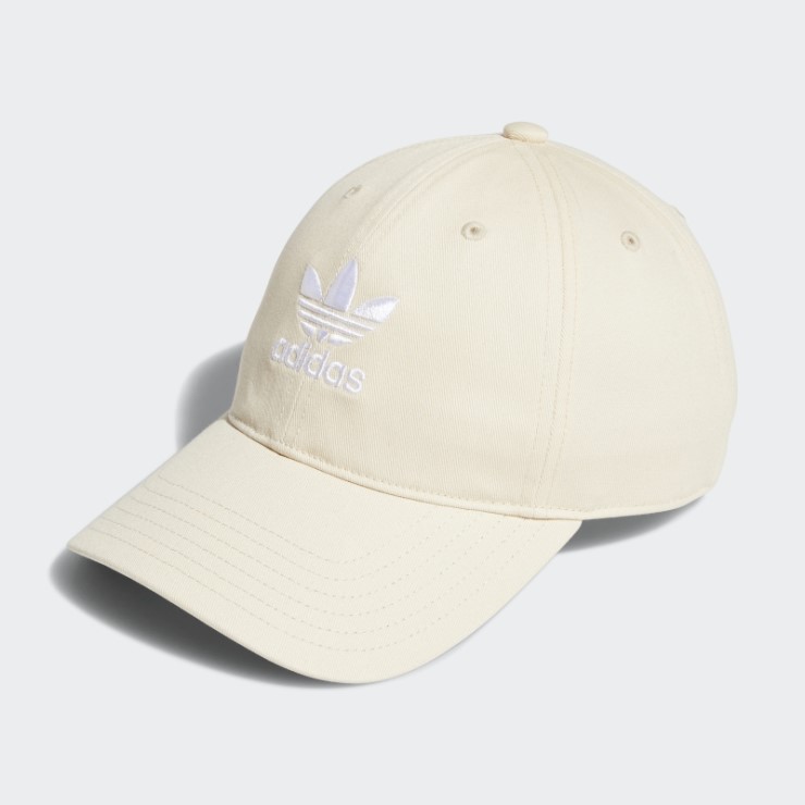 Adidas Gorra Blanca Holgada Con Tira Trasera