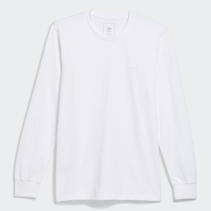 Camiseta Blanca De Manga Larga Con Diseño De Shmoofoil De Peso Pesado Adidas