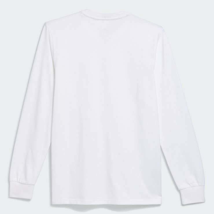 Camiseta Blanca De Manga Larga Con Diseño De Shmoofoil De Peso Pesado Adidas
