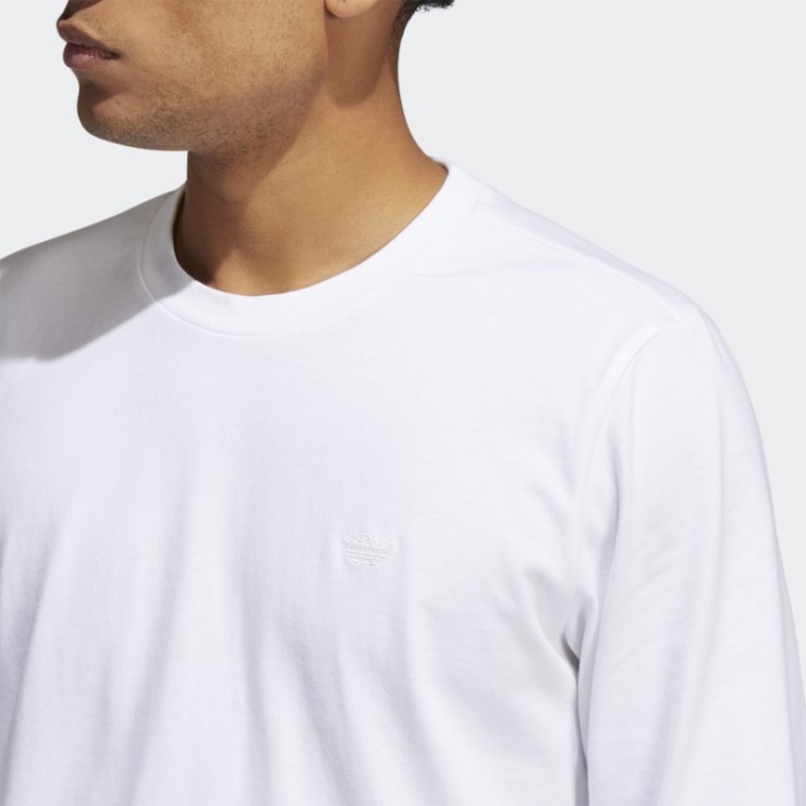Camiseta Blanca De Manga Larga Con Diseño De Shmoofoil De Peso Pesado Adidas