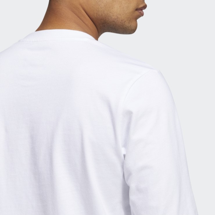 Camiseta Blanca De Manga Larga Con Diseño De Shmoofoil De Peso Pesado Adidas