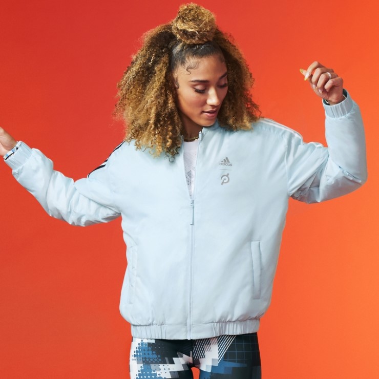 Chaqueta Bomber Adidas X Peloton Menta Caliente