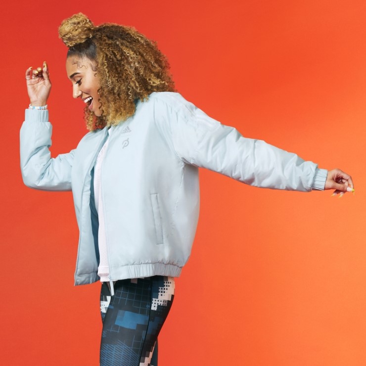 Chaqueta Bomber Adidas X Peloton Menta Caliente