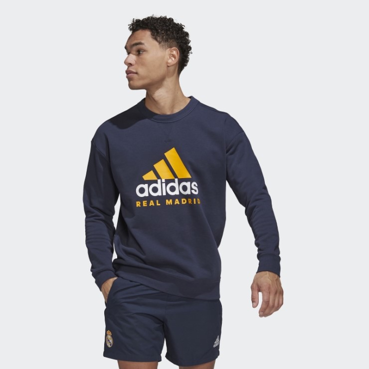 Sudadera Con Capucha Real Madrid Dna Adidas Night Azul Marino