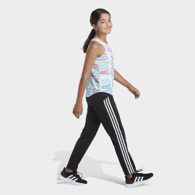 Camiseta Sin Mangas Con Dobladillo Redondeado Y Estampado Integral De Adidas Ice Mint