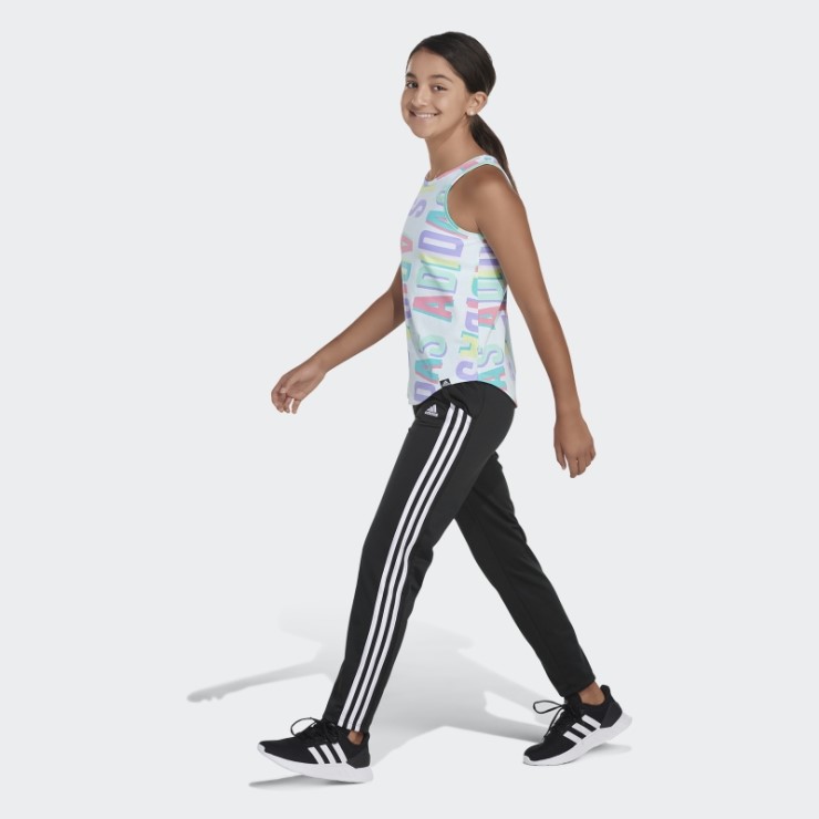 Camiseta Sin Mangas Con Dobladillo Redondeado Y Estampado Integral De Adidas Ice Mint