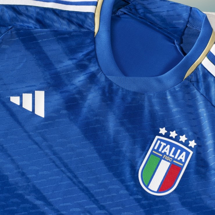 Camiseta Adidas Azul Adidas Italia 2023 Primera Equipación Autentica