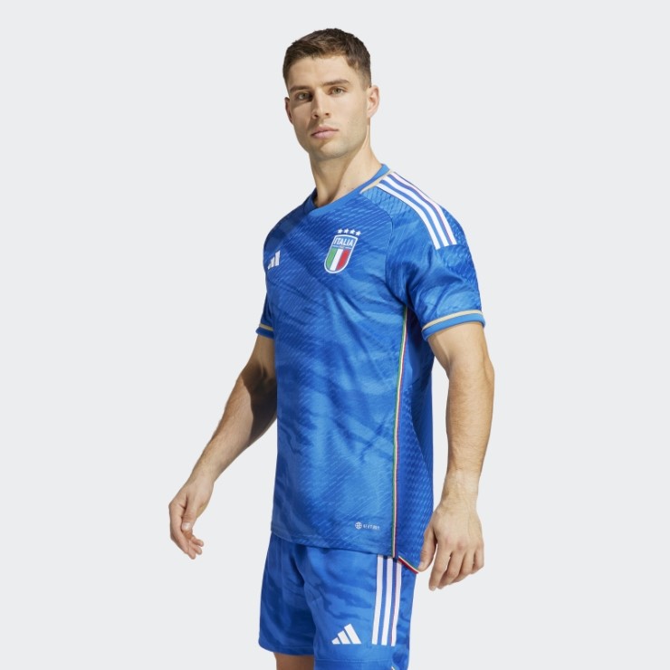 Camiseta Adidas Azul Adidas Italia 2023 Primera Equipación Autentica