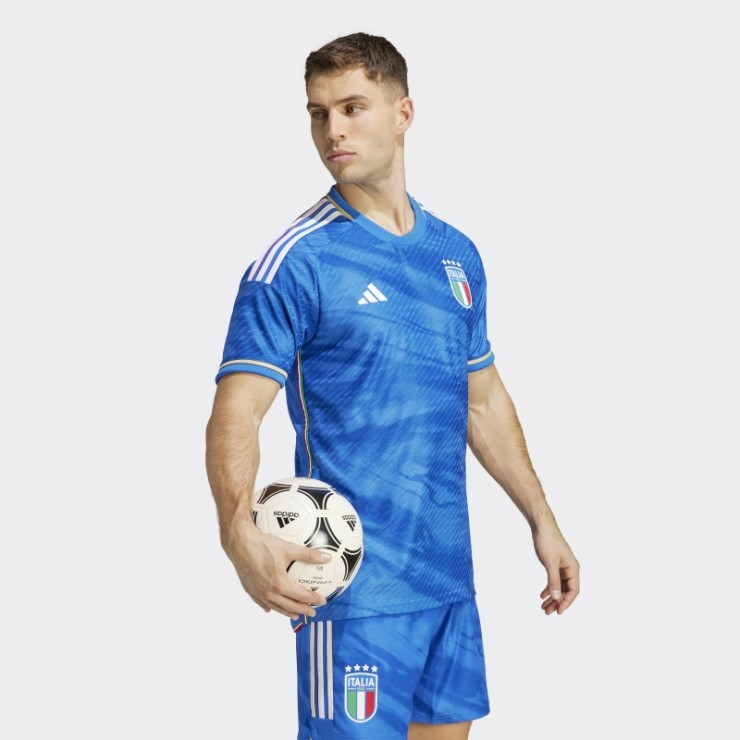 Camiseta Adidas Azul Adidas Italia 2023 Primera Equipación Autentica