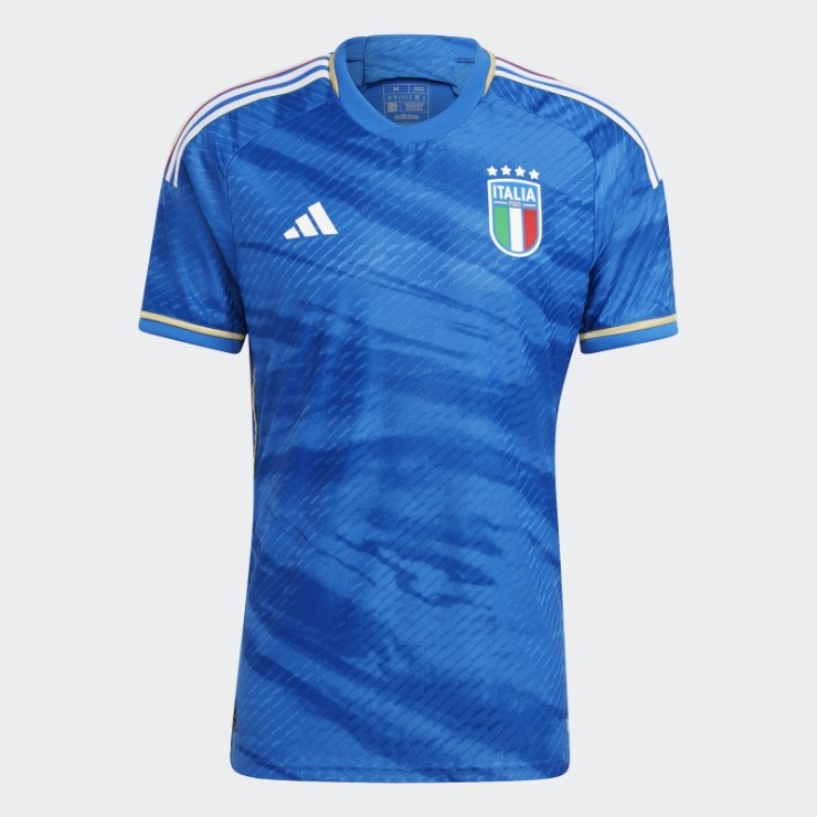 Camiseta Adidas Azul Adidas Italia 2023 Primera Equipación Autentica