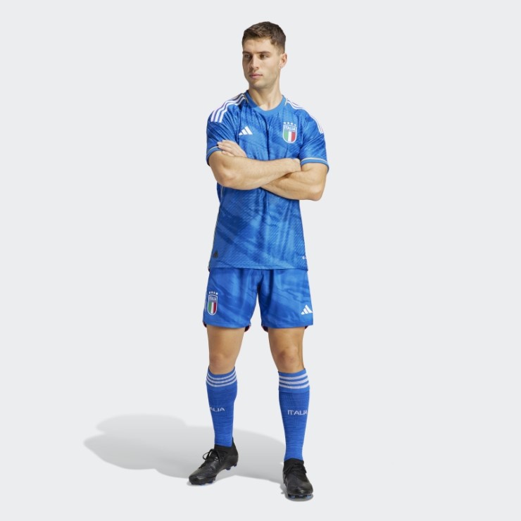 Camiseta Adidas Azul Adidas Italia 2023 Primera Equipación Autentica
