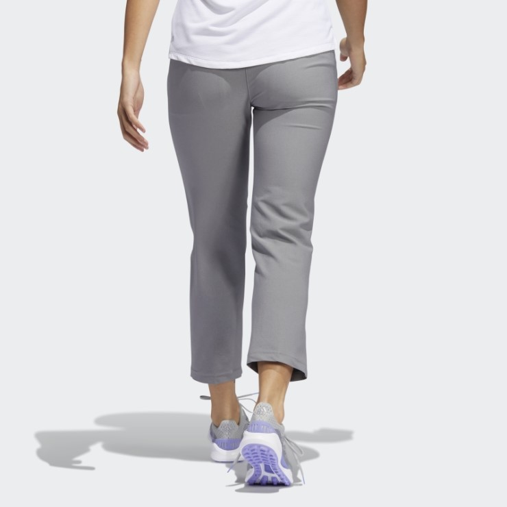 Elegantes Pantalones Tobilleros Adidas Gris
