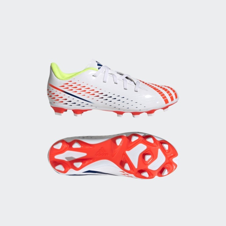 Blanco Predator Edge.4 Tacos De Tierra Flexibles Adidas