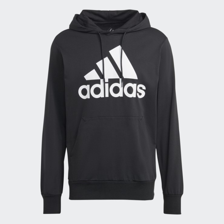Sudadera Negra Con Logo Adidas Essentials