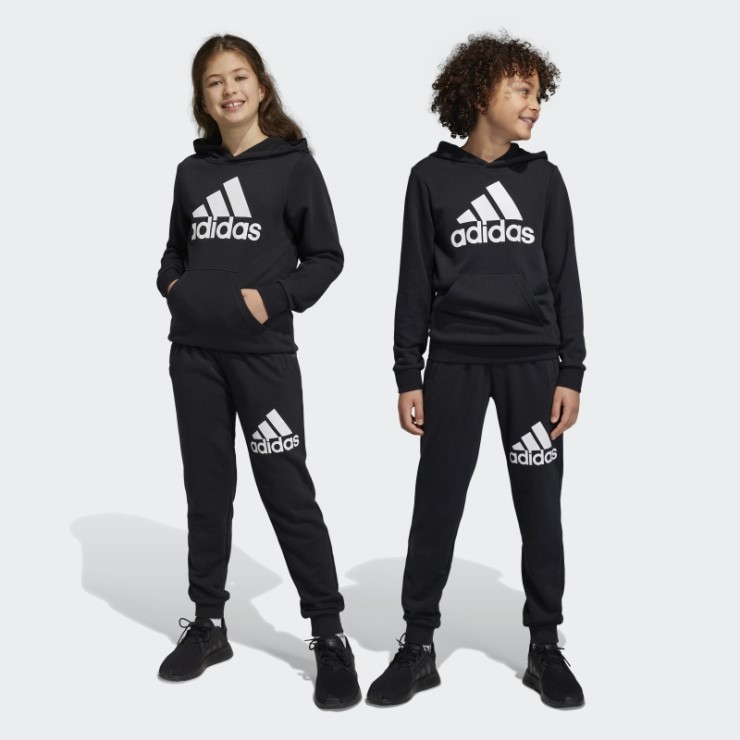 Joggers Essentials Con Logo Grande Adidas Negros