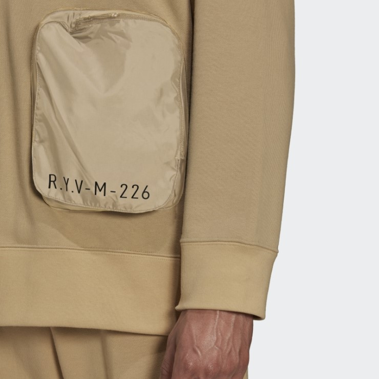 Tono Beige Adidas R.y.v. Sudadera Con Capucha Holgada