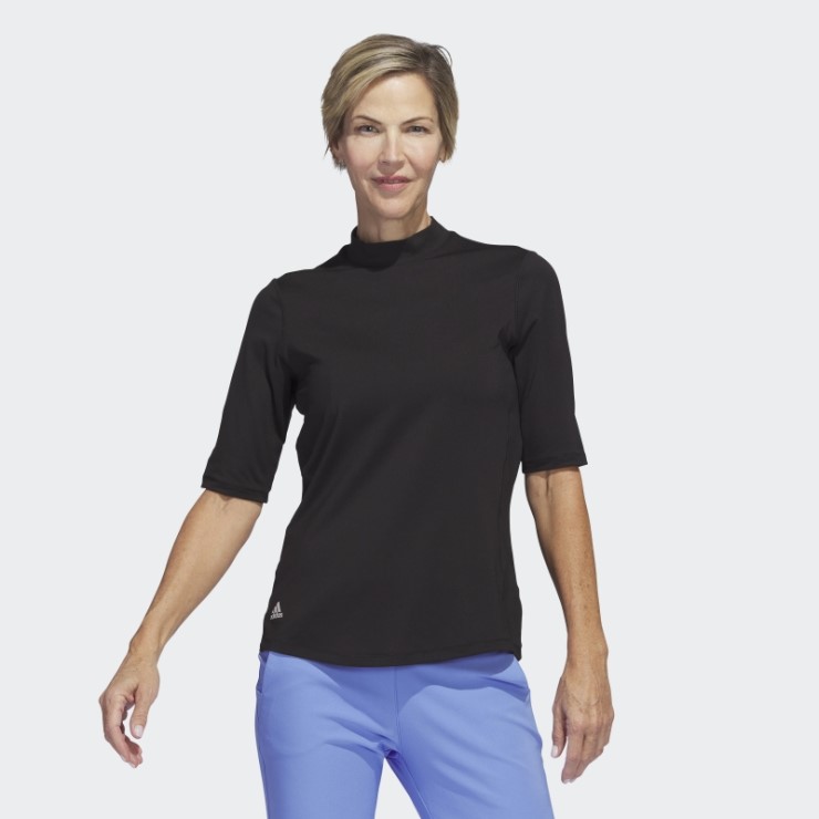 Polo Negro Adidas Essentials Mock