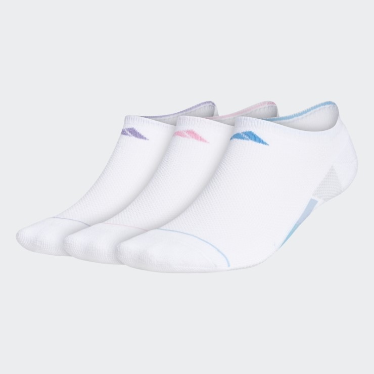 Adidas Superlite Stripe Calcetines Invisibles Blancos Calientes 3 Pares
