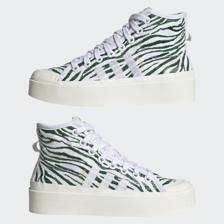 Blanco Adidas Nizza Bonega Mid Zapatos