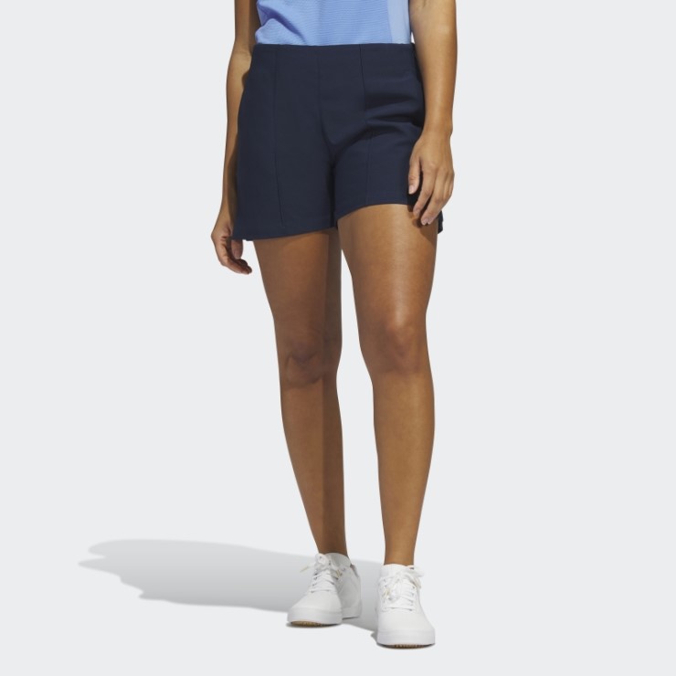 Adidas Shorts De Golf De 5 Pulgadas Con Pliegues En Azul Marino