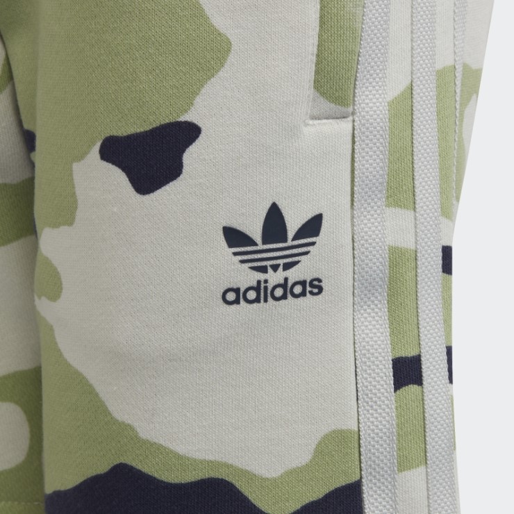 Conjunto De Camiseta Y Pantalones Cortos Camuflados Adidas Azul Marino