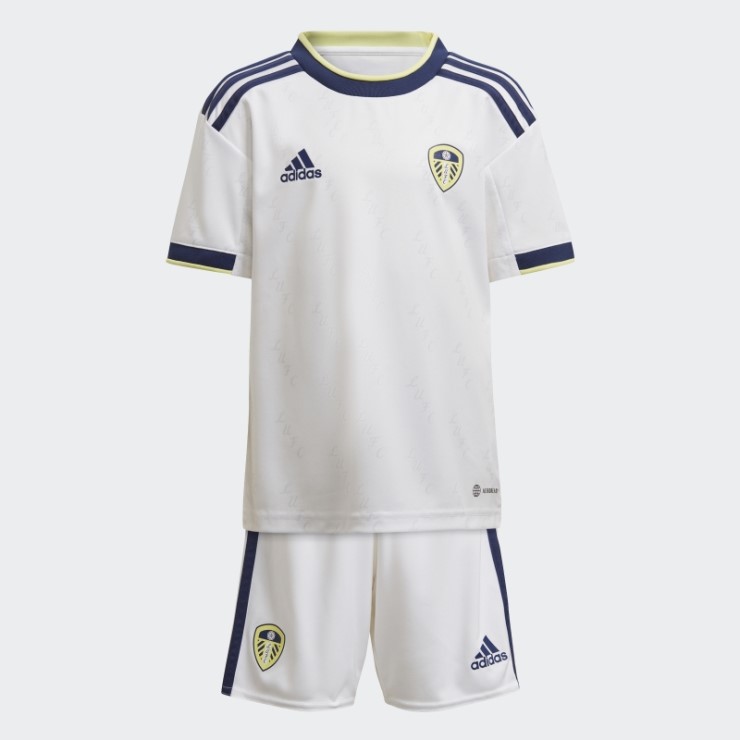 Mini Kit Blanco Leeds United Fc 22/23 Primera Equipación Adidas