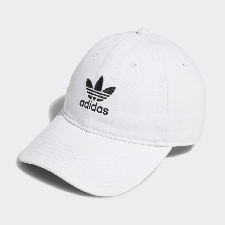Gorra Holgada Con Tira Trasera Adidas Blanca