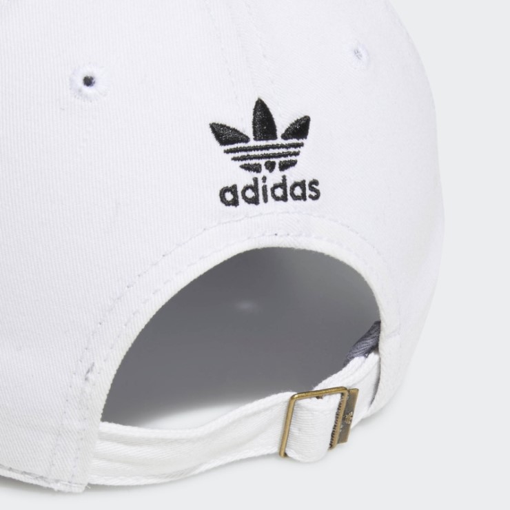Gorra Holgada Con Tira Trasera Adidas Blanca