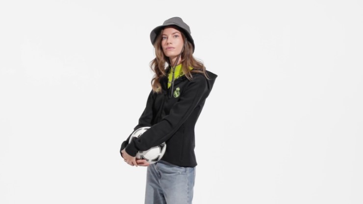 Chaqueta Adidas Real Madrid Himno Negra