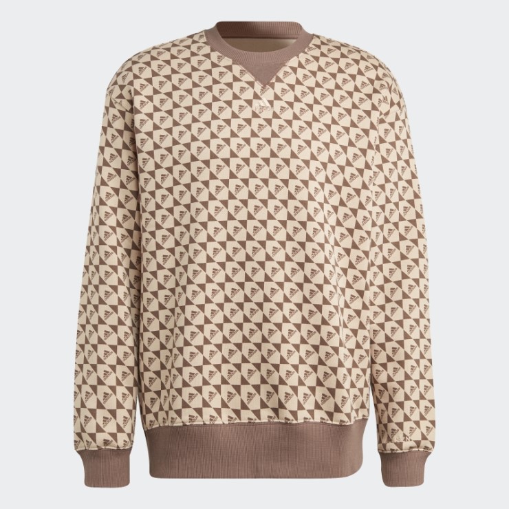 Sudadera Adidas All Szn X Logomania Beige