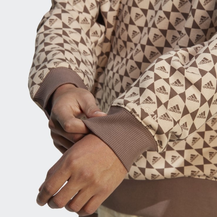 Sudadera Adidas All Szn X Logomania Beige