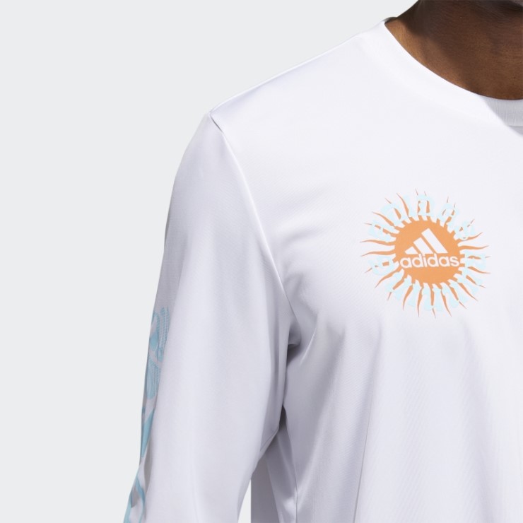 Camiseta De Manga Larga Con Gráfico Freedom Running Blanco Adidas