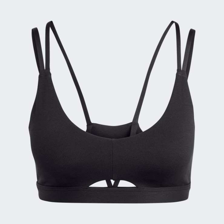 Sujetador Negro Adidas Yoga Studio Luxe Light-support
