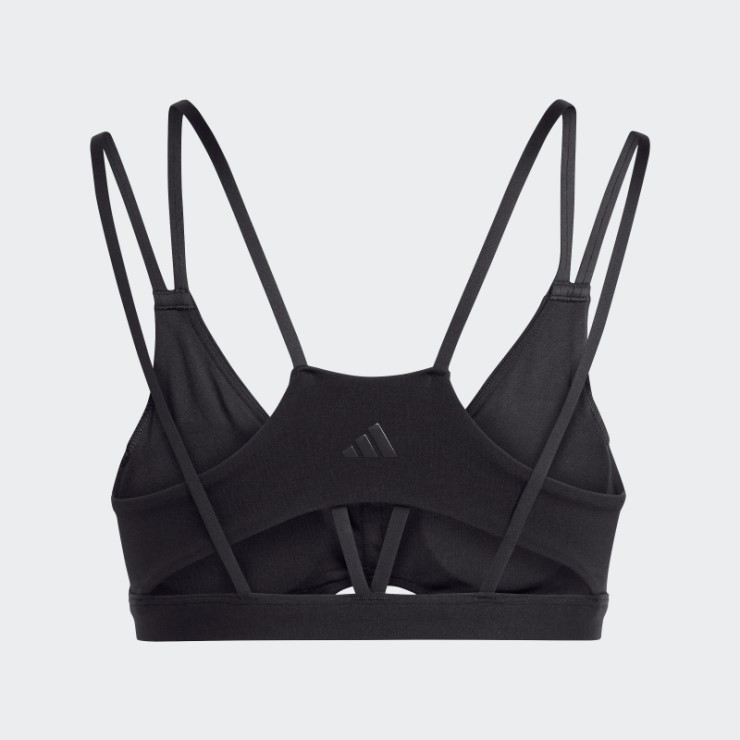 Sujetador Negro Adidas Yoga Studio Luxe Light-support