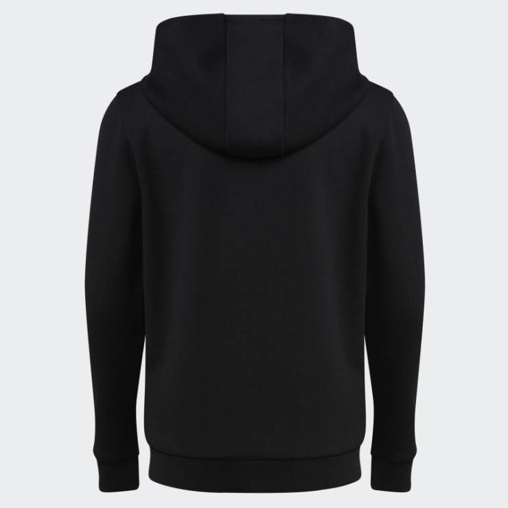 Sudadera Con Capucha De Forro Polar Gráfico Negro De Adidas (talla Extendida)