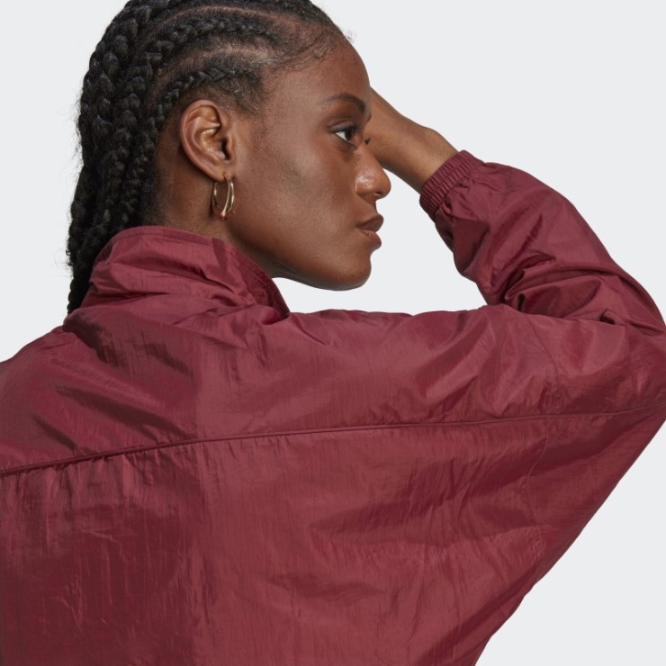 Sudadera Roja Premium Essentials De Nylon Adidas