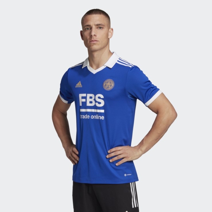 Camiseta Leicester City Fc 22/23 Primera Equipación Adidas Negrita Azul