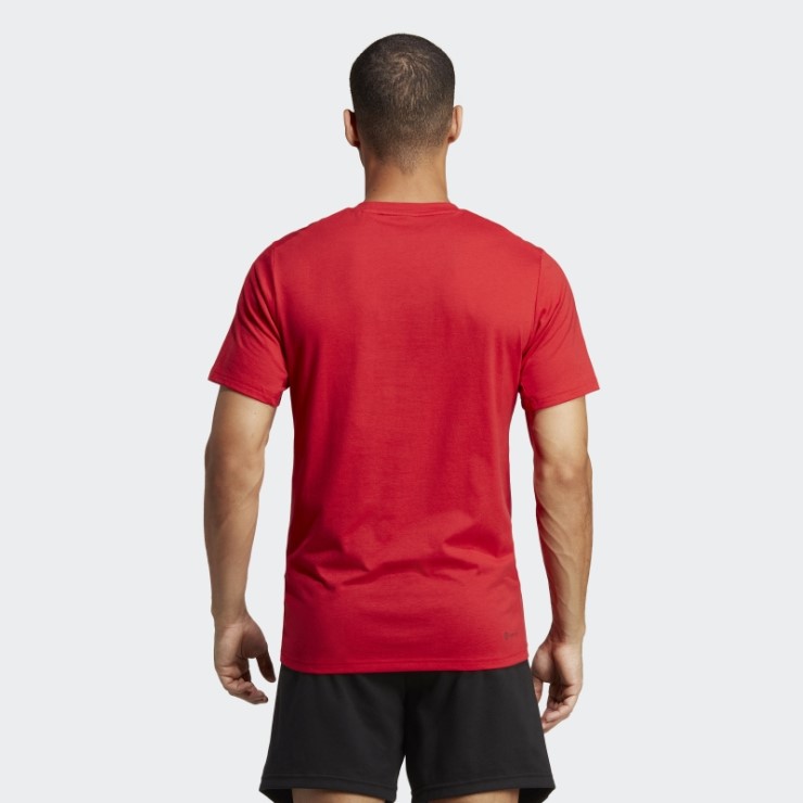 Camiseta De Entrenamiento Adidas Train Essentials Feelready Escarlata