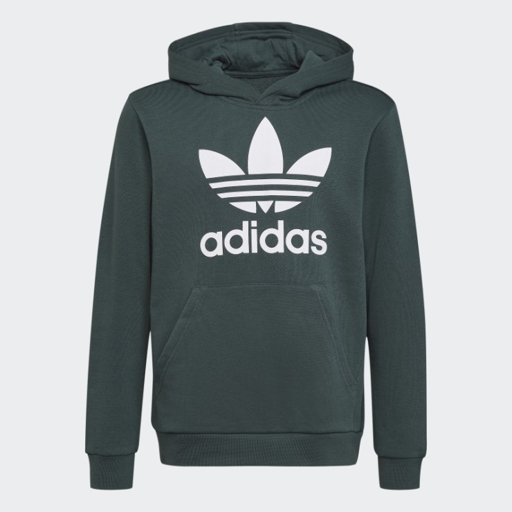 Sudadera Verde Mineral Adidas Trefoil