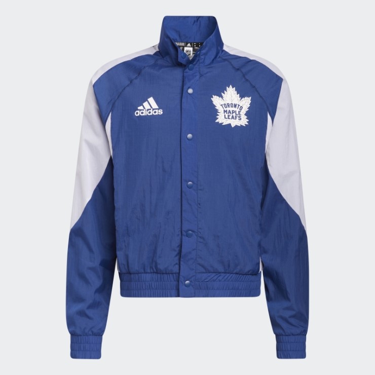 Azul Adidas Arce Leafs Inversa Chaqueta Retro