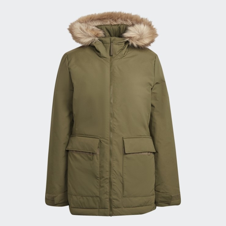 Parka Con Capucha Utilitas Adidas Oliva